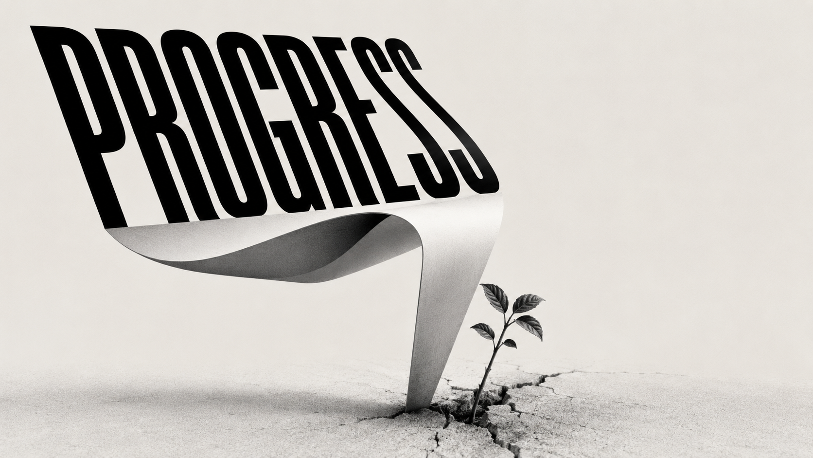 Progress is the growing of the life, not the shrinking of the pain.