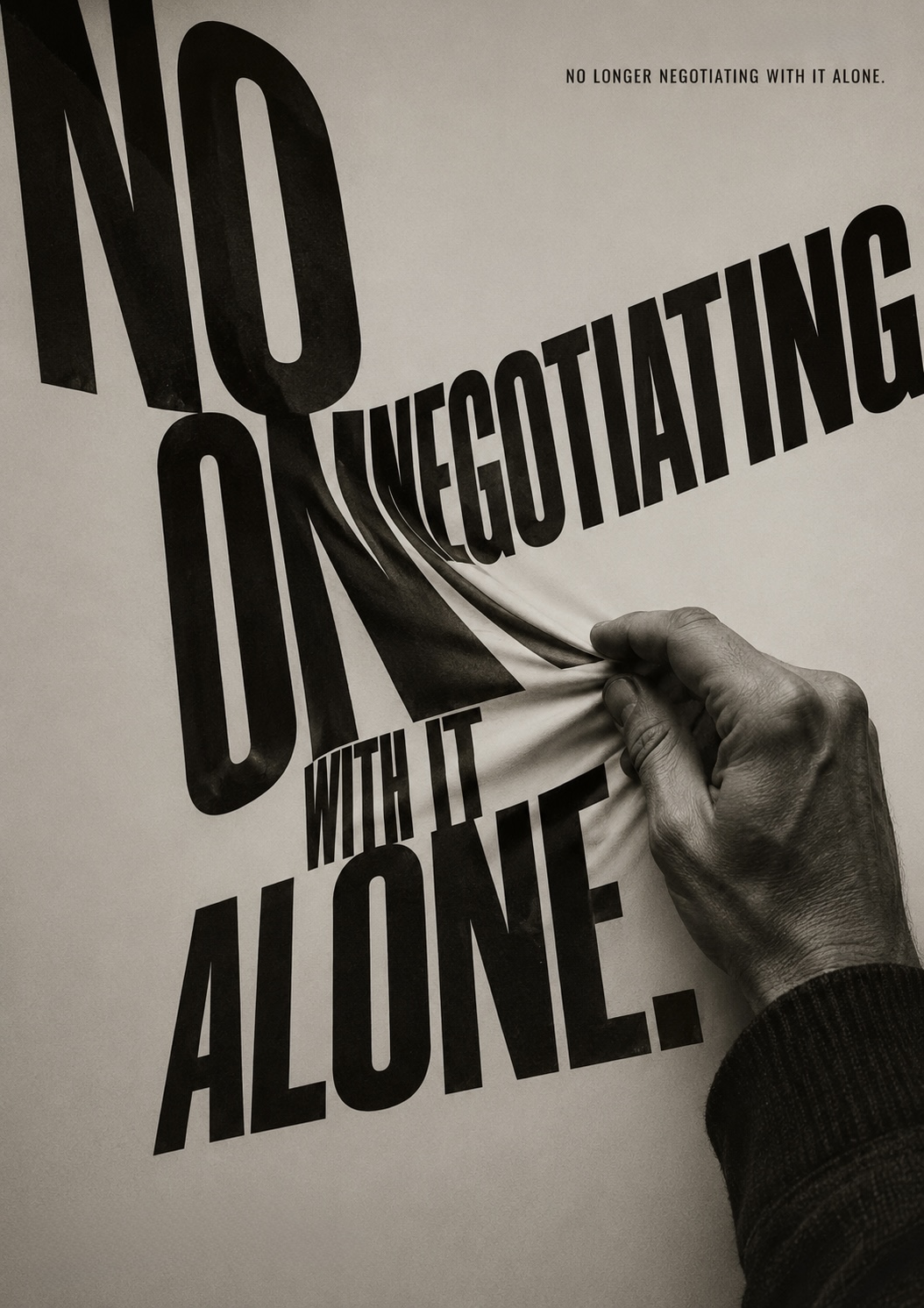 No longer negotiating with it alone.